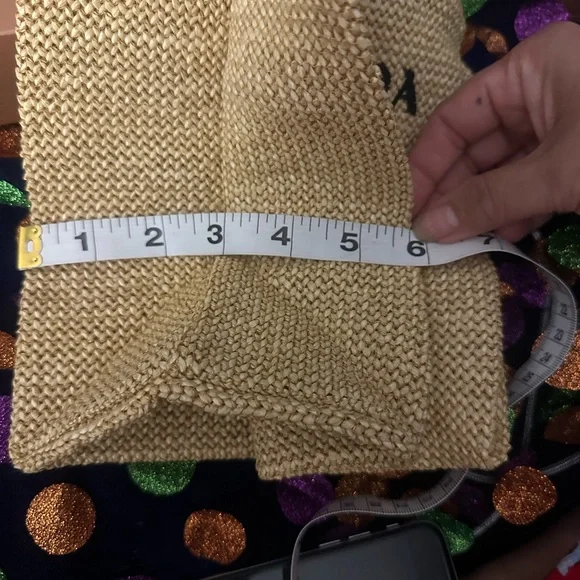 Prada Small Woven /Straw Tote Bag NWB - Picture 5 of 13